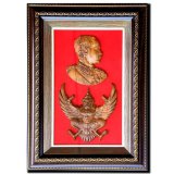 King Rama 5 with Garuda in Picture Frame(29*41cm)